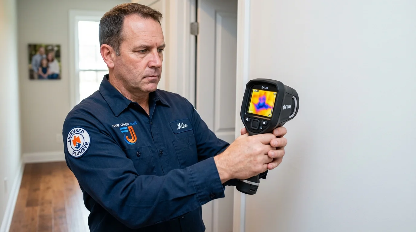 Thermal imaging leak detection by Johns Plumbing LLC in Old Town